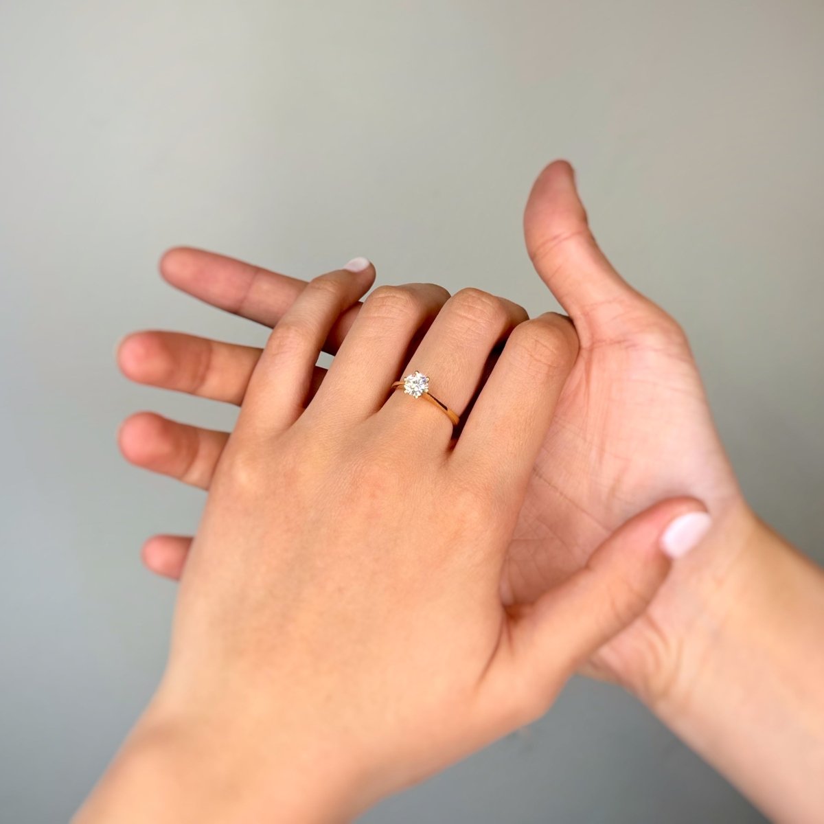 Bague Solitaire BUCHERER en or jaune et diamant - Castafiore