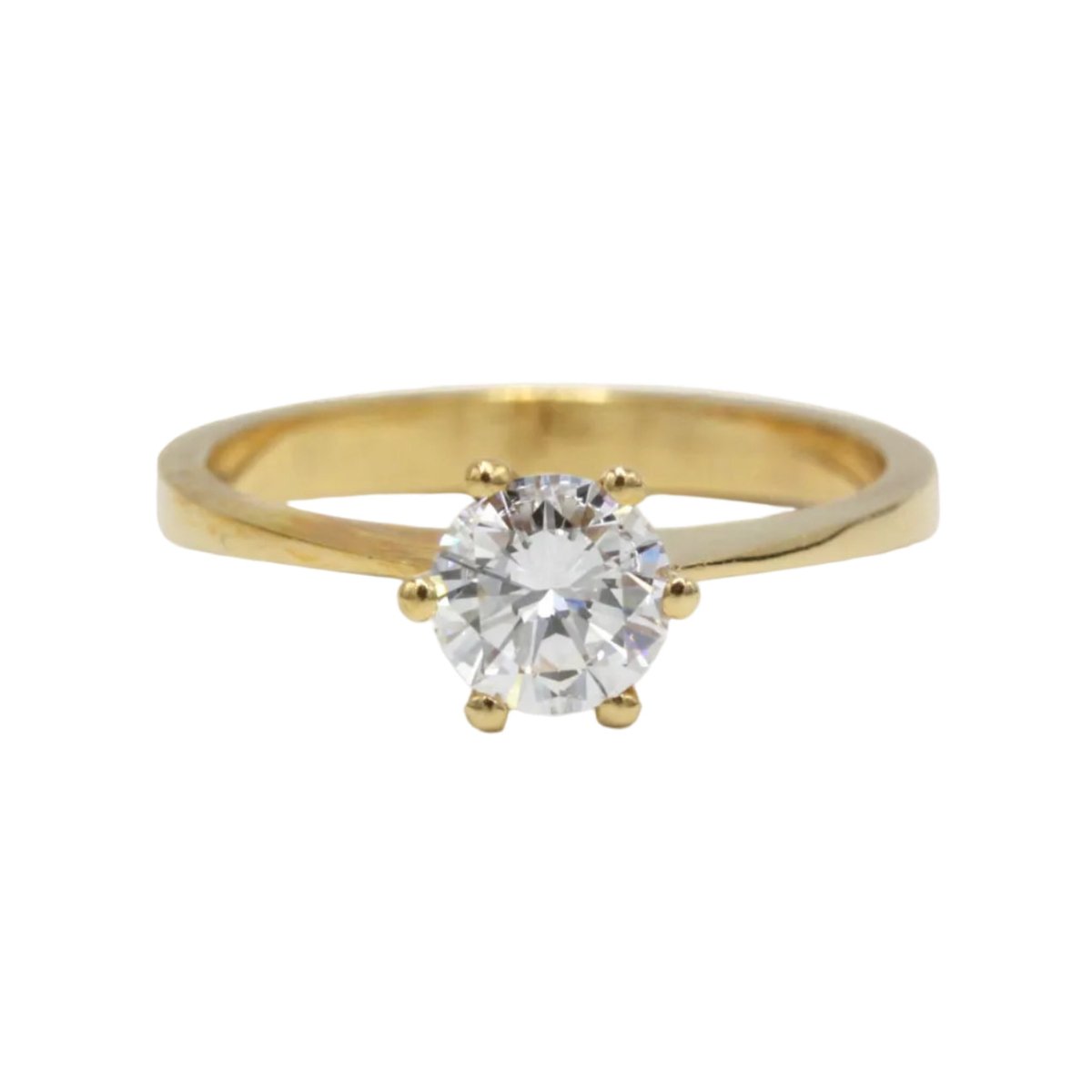 Bague Solitaire BUCHERER en or jaune et diamant - Castafiore
