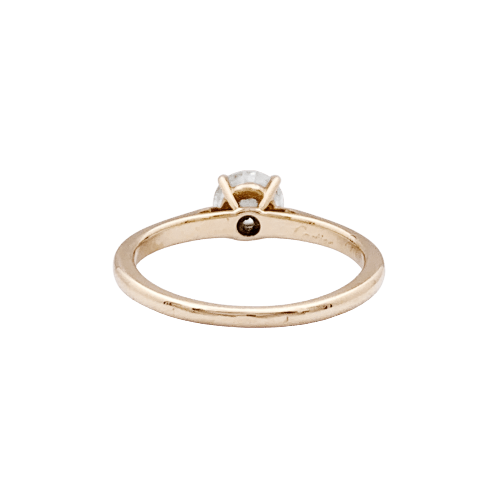 Bague Solitaire CARTIER "1895" en or jaune et diamant - Castafiore