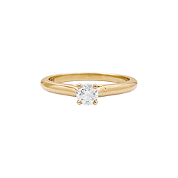Bague Solitaire CARTIER "1895" en or jaune et diamant - Castafiore