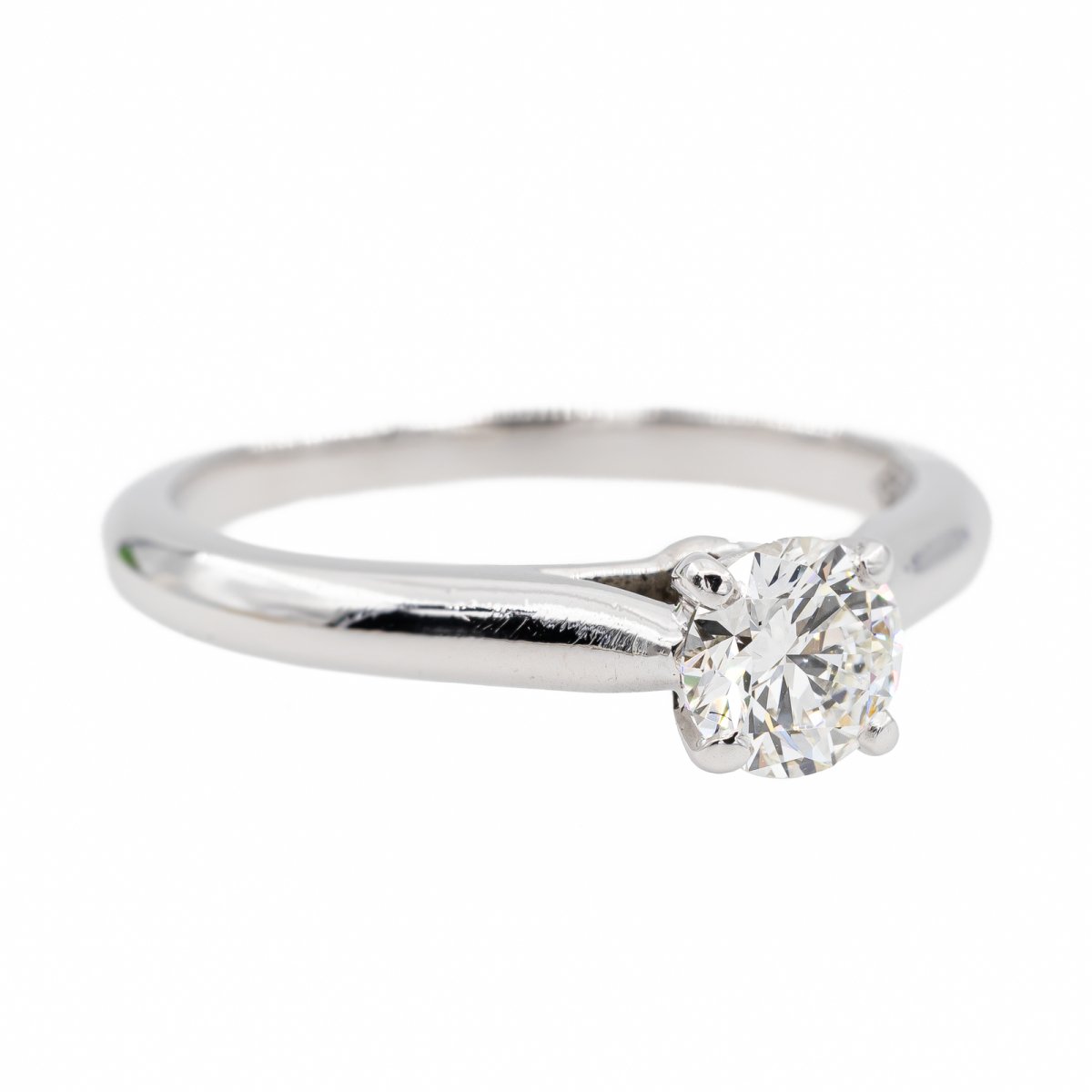 Bague Solitaire CARTIER "1895" en Platine et Diamant - Castafiore