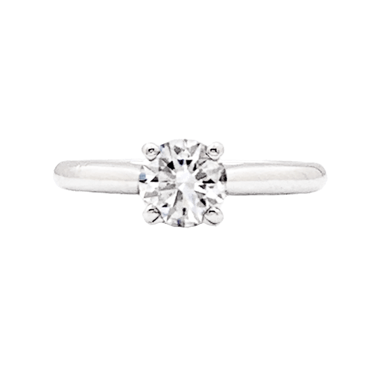 Bague Solitaire CARTIER "1895" en platine et diamant - Castafiore