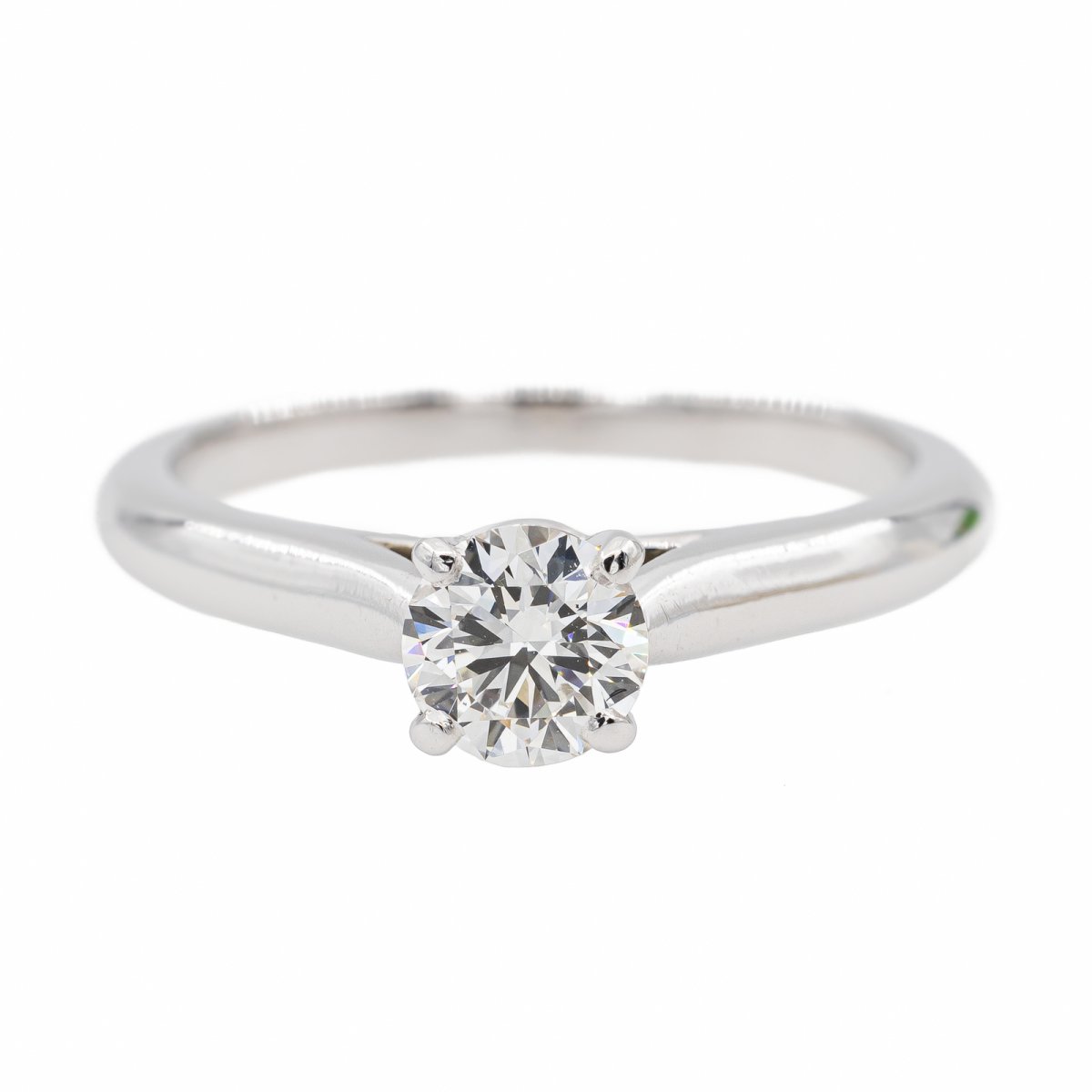 Bague Solitaire CARTIER "1895" en Platine et Diamant - Castafiore