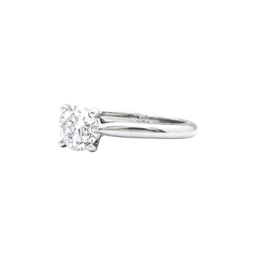 Bague Solitaire CARTIER "1895" en platine et diamant - Castafiore