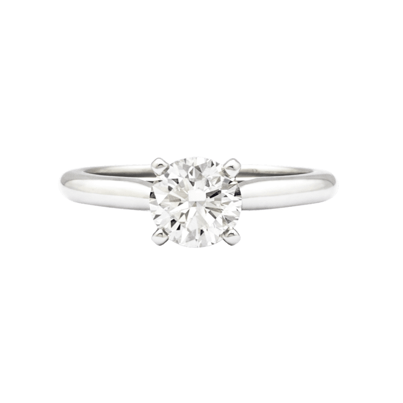 Bague Solitaire CARTIER "1895" en platine et diamant - Castafiore