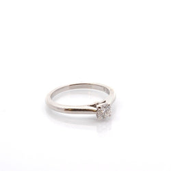 Bague Solitaire CARTIER en platine et diamant - Castafiore