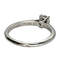 Bague Solitaire CARTIER en platine et diamant - Castafiore
