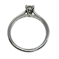Bague Solitaire CARTIER en platine et diamant - Castafiore