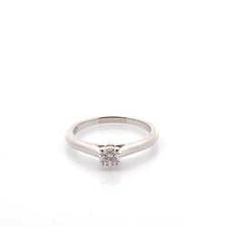 Bague Solitaire CARTIER en platine et diamant - Castafiore
