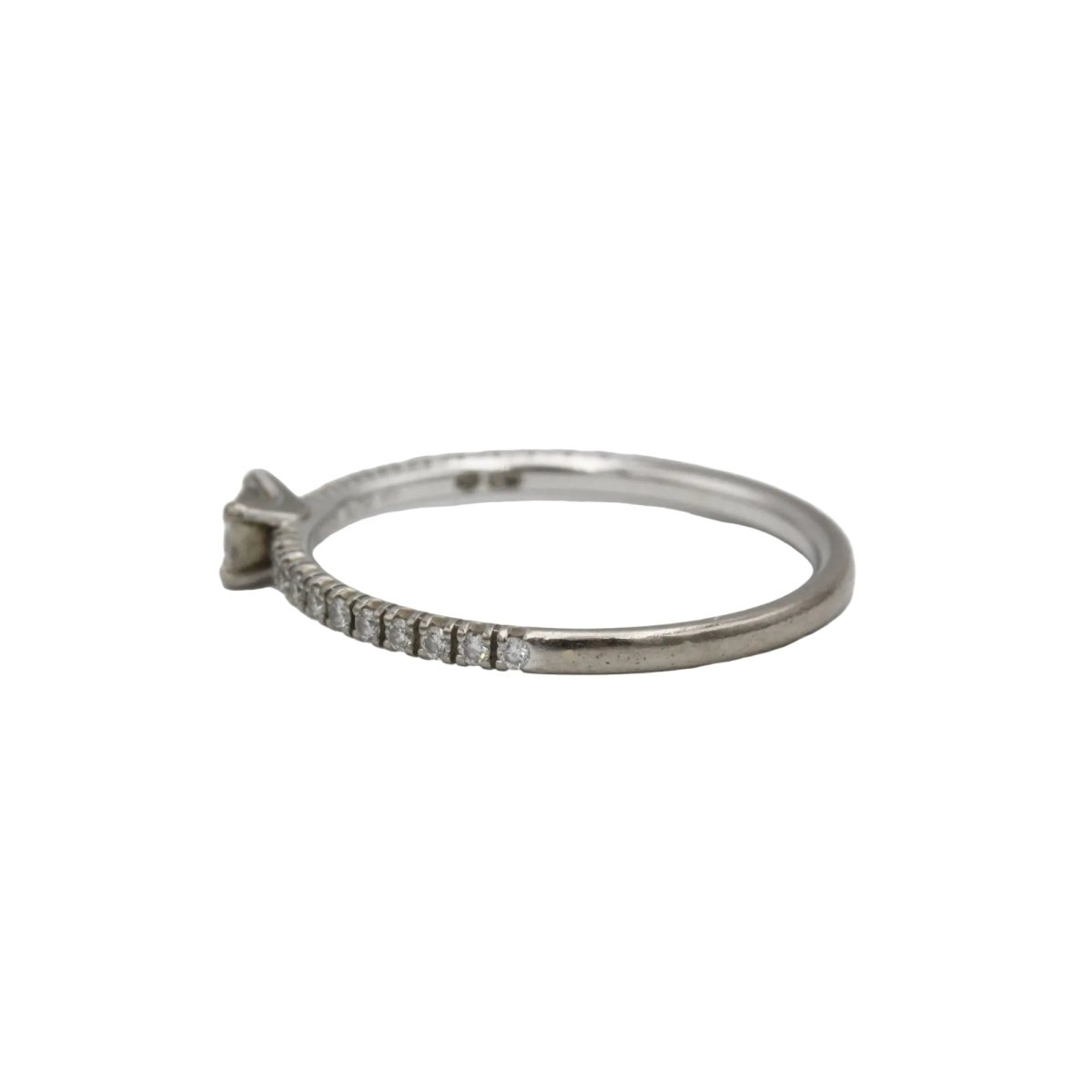 Bague Solitaire CARTIER "Étincelle" en or blanc et diamants - Castafiore