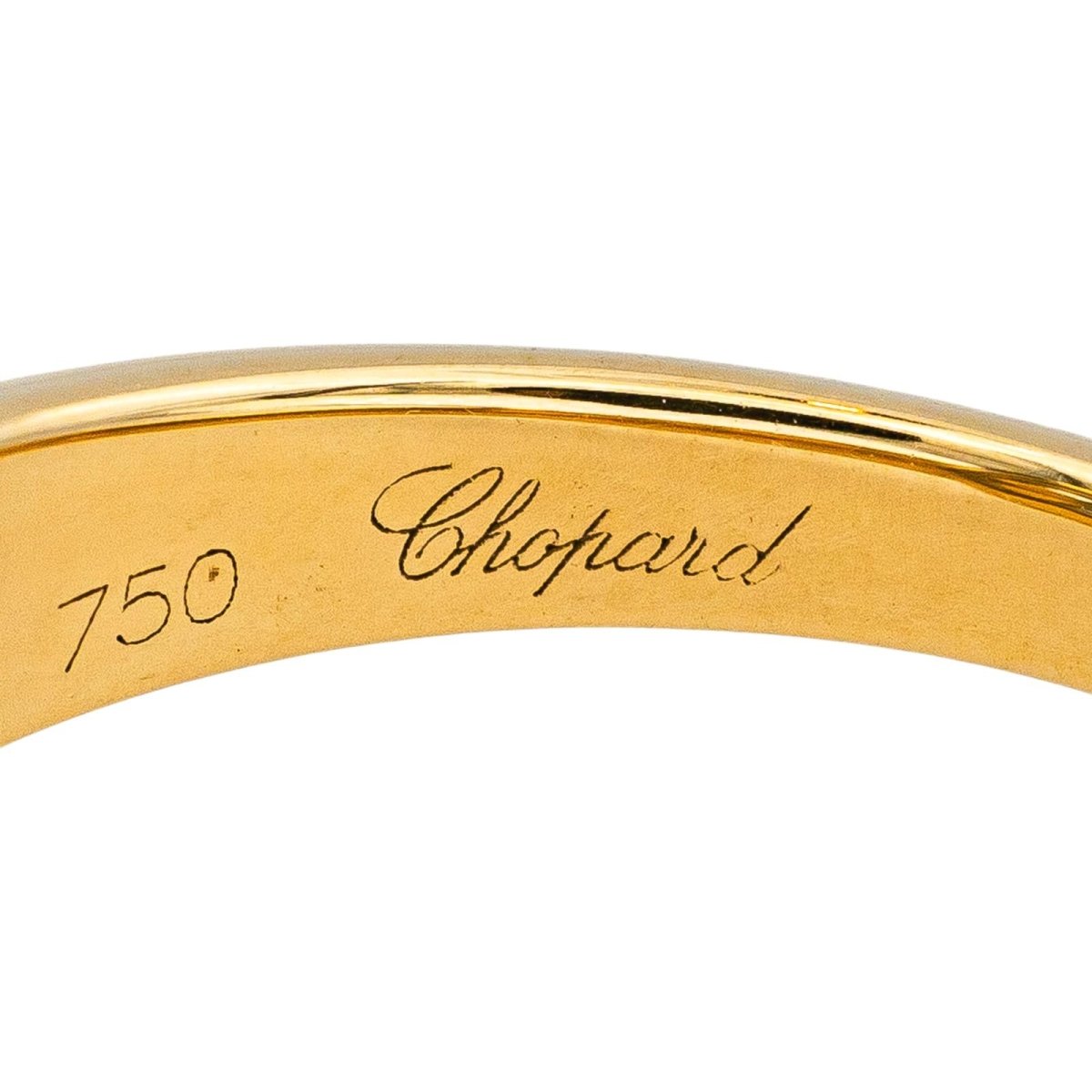 Bague Solitaire CHOPARD "Happy Diamond" en or jaune et diamant - Castafiore