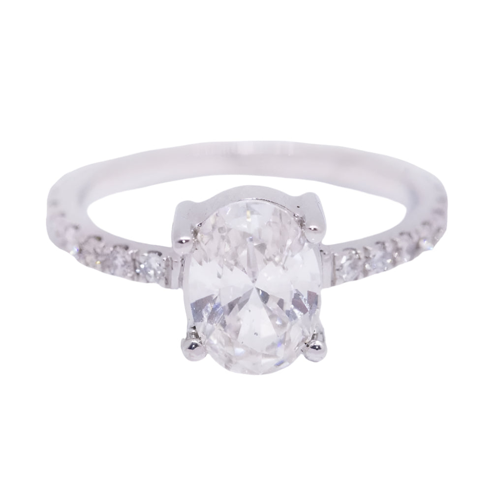 Bague solitaire de fiançailles avec diamant - Castafiore