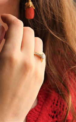 Bague solitaire de la maison Birks CANADA - Castafiore