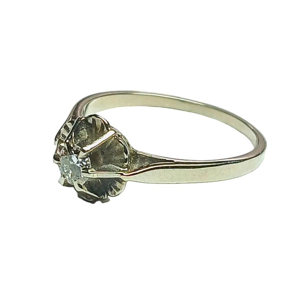 Bague solitaire diamant 0,17 carats - Castafiore