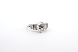 Bague solitaire diamant de 3,09cts G/SI2 - Castafiore