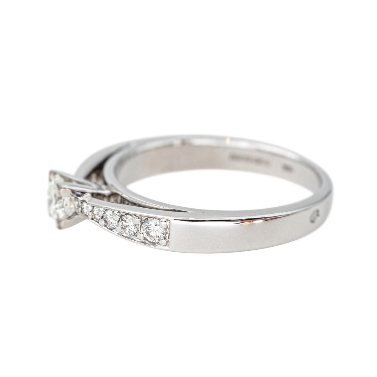 Bague Solitaire DIAMANTI en or blanc et diamants - Castafiore