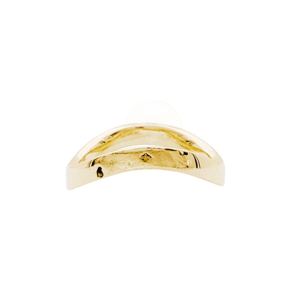 Bague Solitaire DINH VAN en or jaune et perle - Castafiore