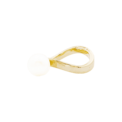 Ring vintage Dinh Van, yellow gold, Akoya pearl.