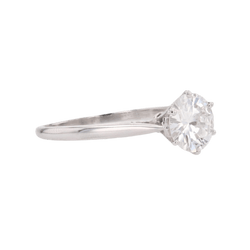 Bague Solitaire en or blanc et diaamnts - Castafiore