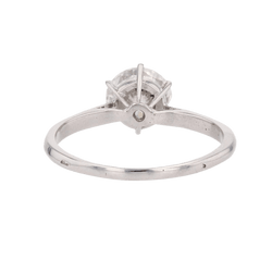 Bague Solitaire en or blanc et diaamnts - Castafiore