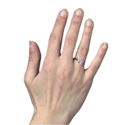 Bague Solitaire en or blanc et diaamnts - Castafiore