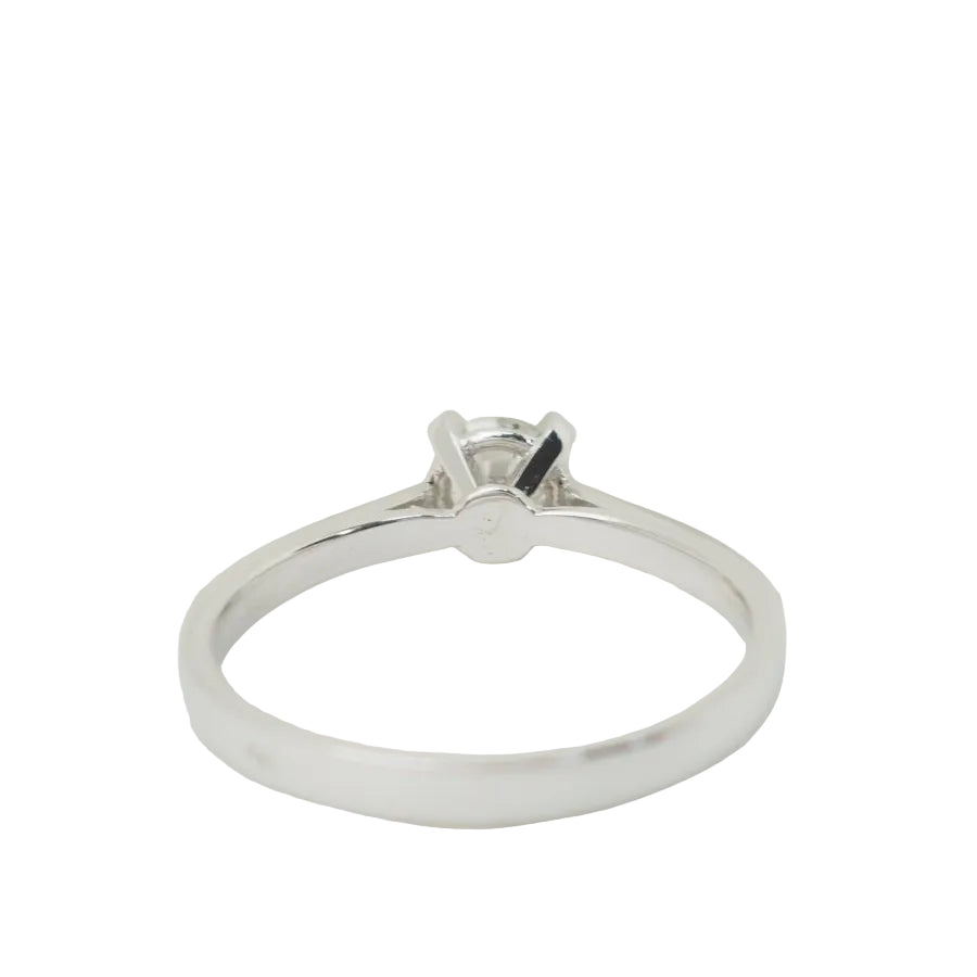 Bague solitaire en or blanc et diamant 0.35ct - Castafiore