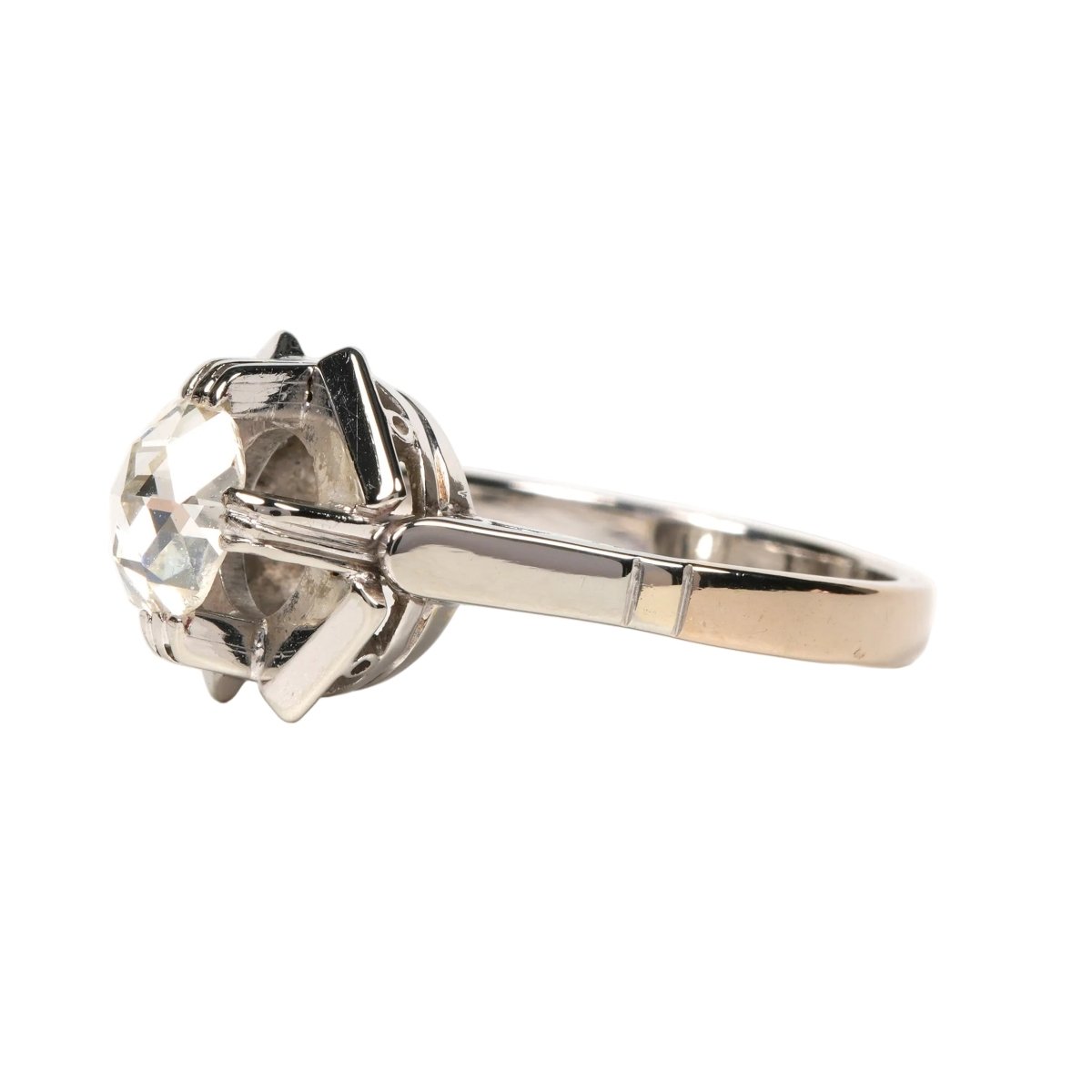 Bague Solitaire en or blanc et diamant - Castafiore