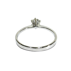 Bague Solitaire en or blanc et diamant - Castafiore