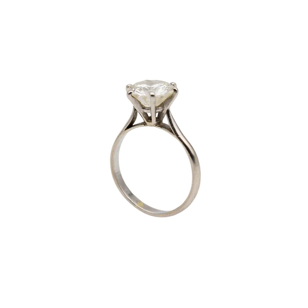 Bague Solitaire en or blanc et diamant - Castafiore