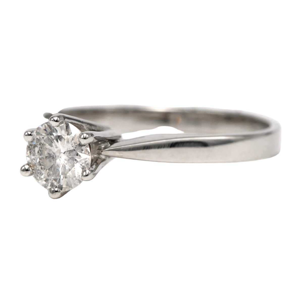 Bague Solitaire en or blanc et diamant - Castafiore