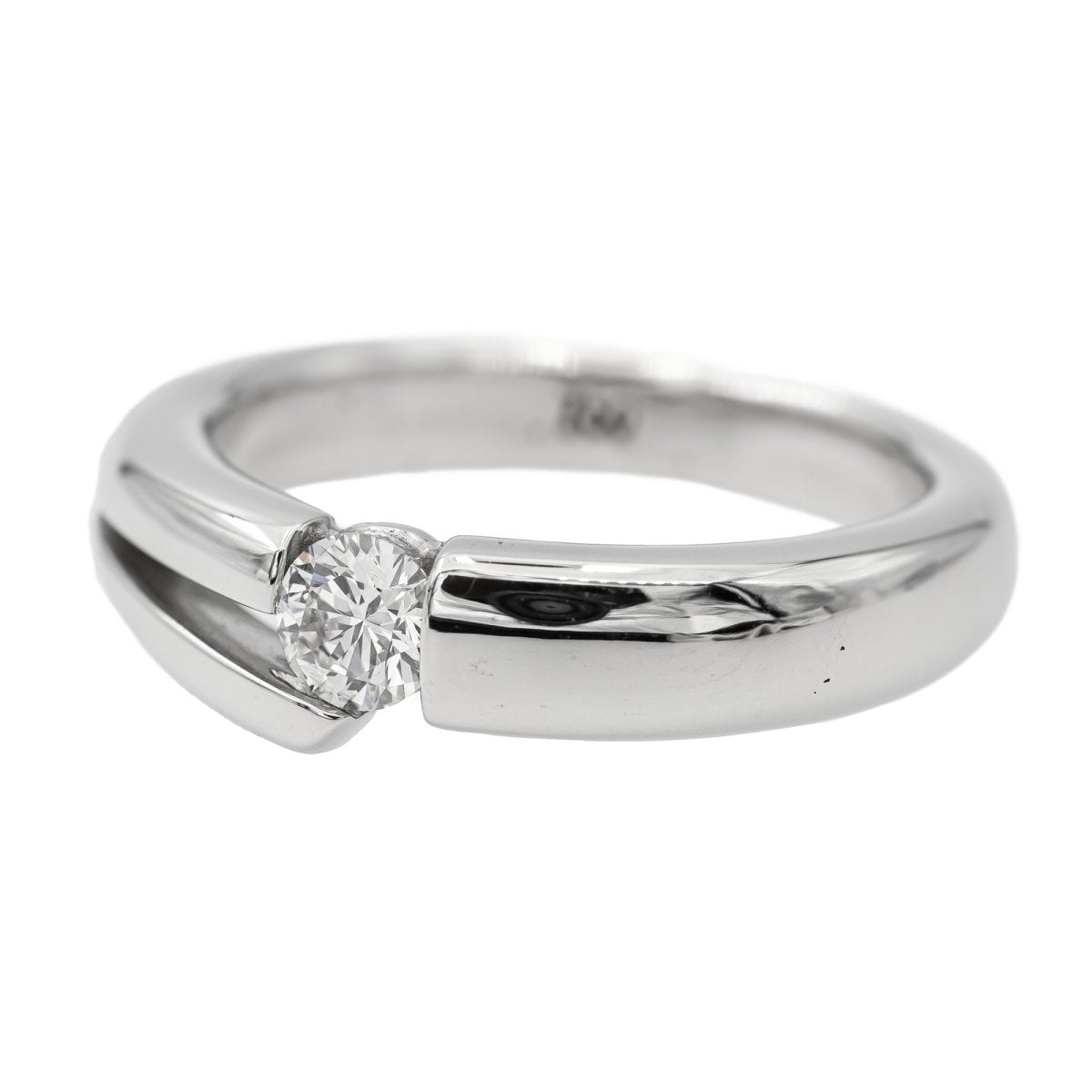 Bague Solitaire en or blanc et diamant - Castafiore