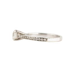 Bague Solitaire en or blanc et diamant - Castafiore