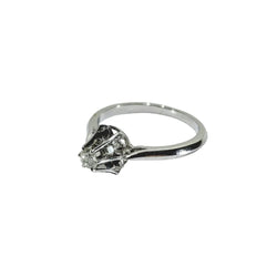 Bague Solitaire en or blanc et diamant - Castafiore