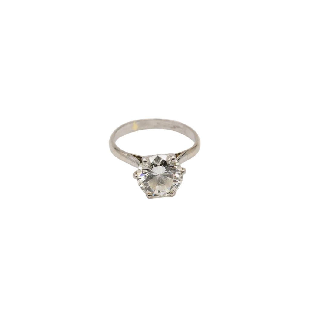 Bague Solitaire en or blanc et diamant - Castafiore