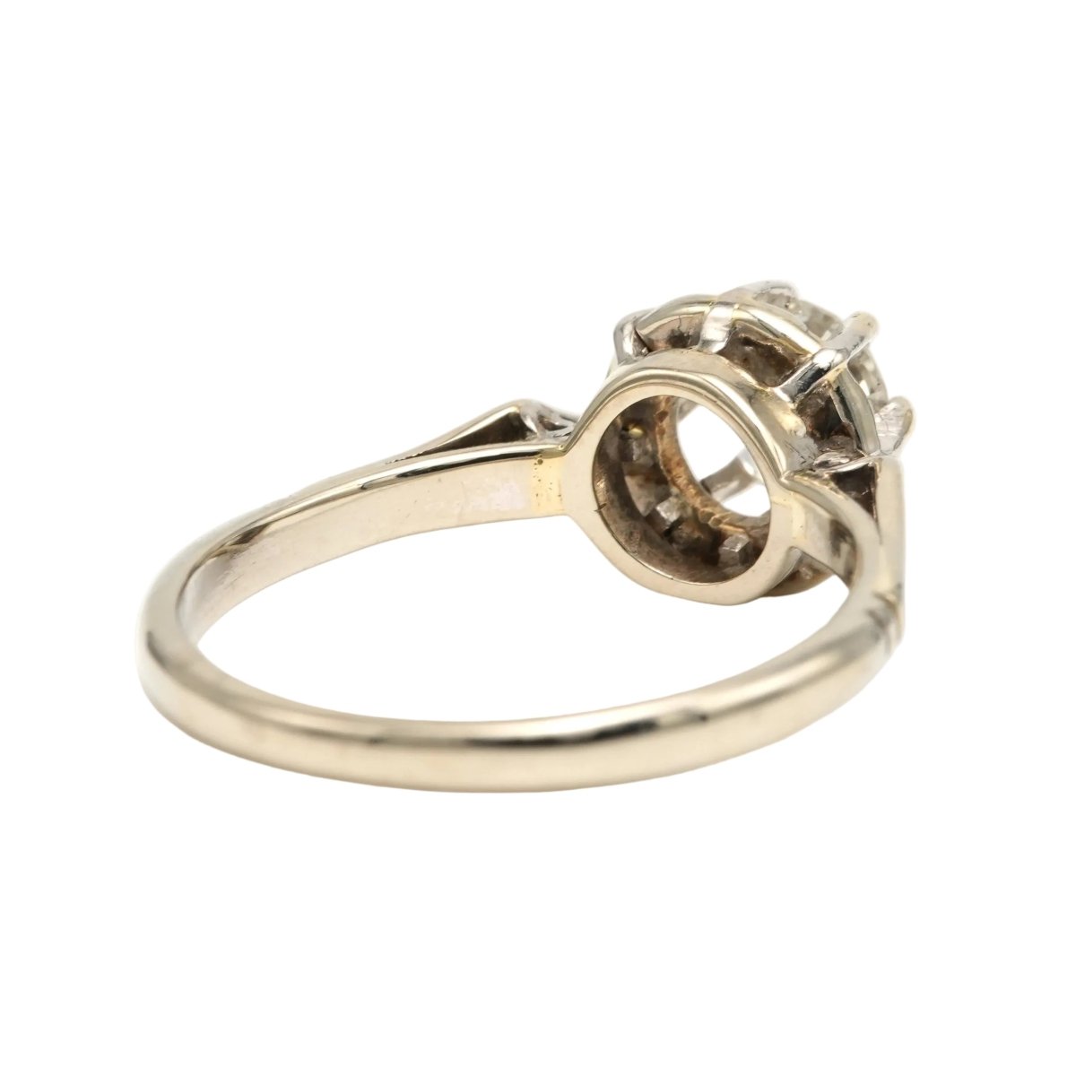 Bague Solitaire en or blanc et diamant - Castafiore