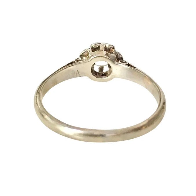 Bague Solitaire en or blanc et diamant - Castafiore