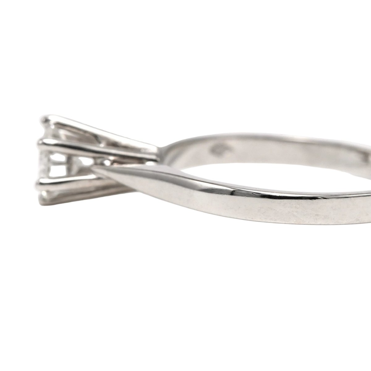 Bague Solitaire en or blanc et diamant - Castafiore