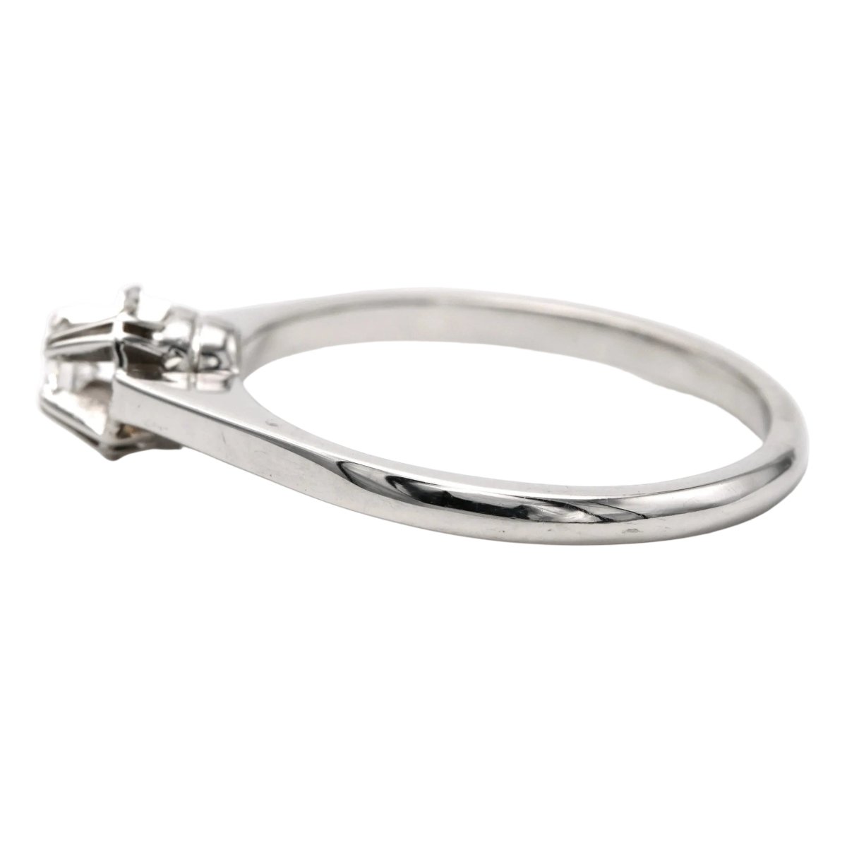 Bague Solitaire en or blanc et diamant - Castafiore