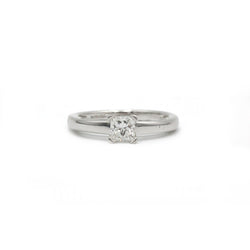 Bague Solitaire en or blanc et diamant - Castafiore