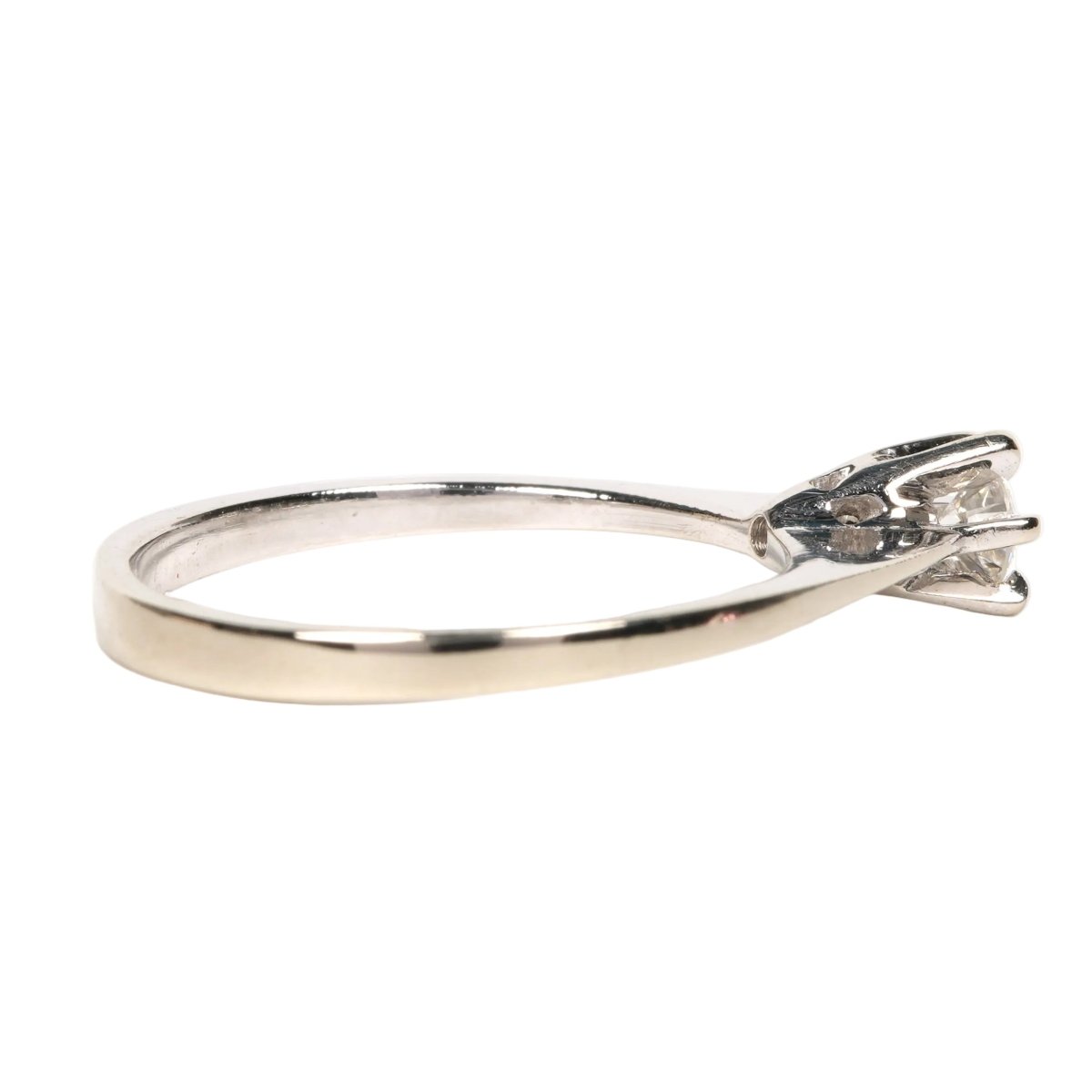 Bague Solitaire en or blanc et diamant - Castafiore