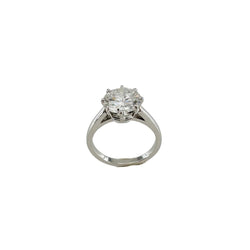 Bague Solitaire en or blanc et diamant - Castafiore