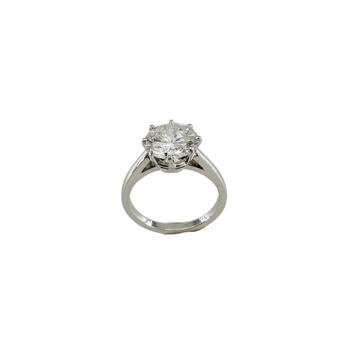 Bague Solitaire en or blanc et diamant - Castafiore
