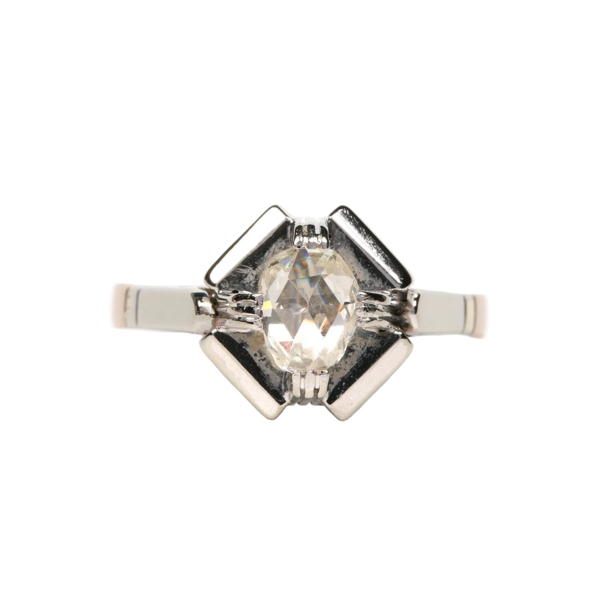 Bague Solitaire en or blanc et diamant - Castafiore