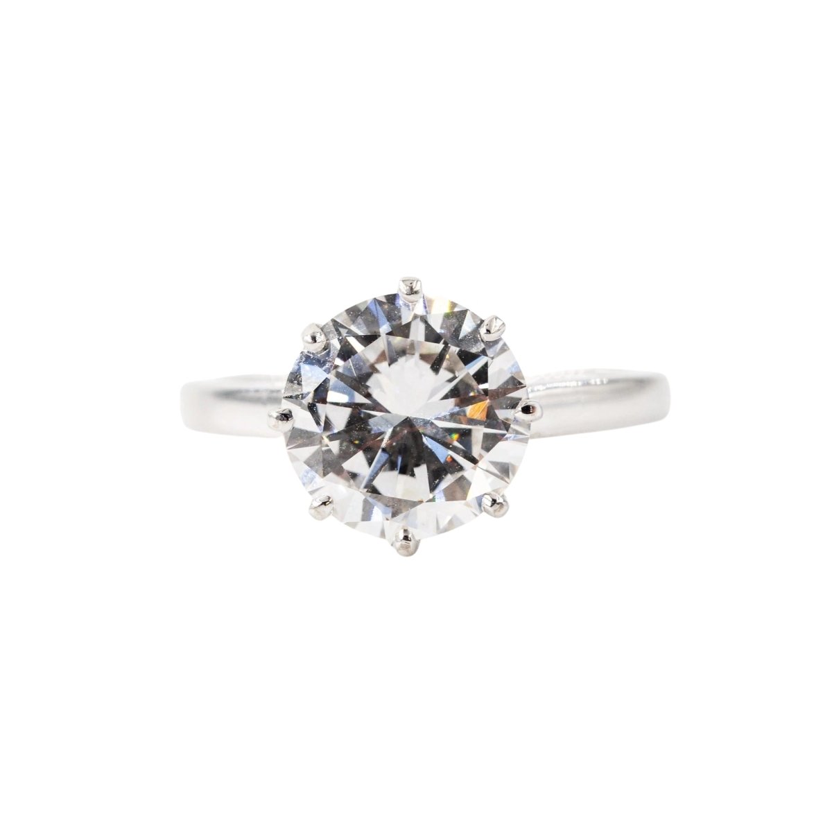 Bague Solitaire en or blanc et diamant - Castafiore