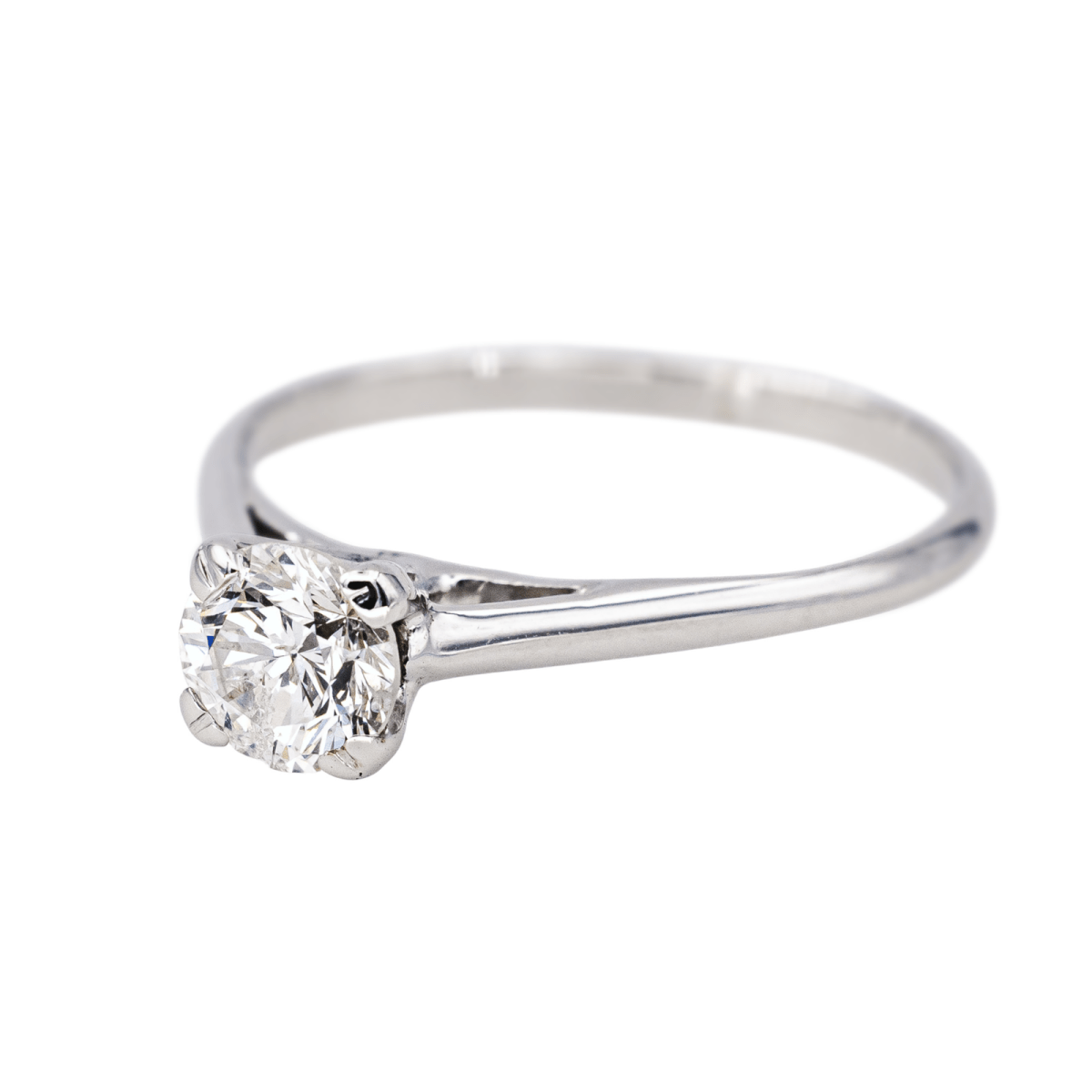 Bague Solitaire en or blanc et diamant - Castafiore