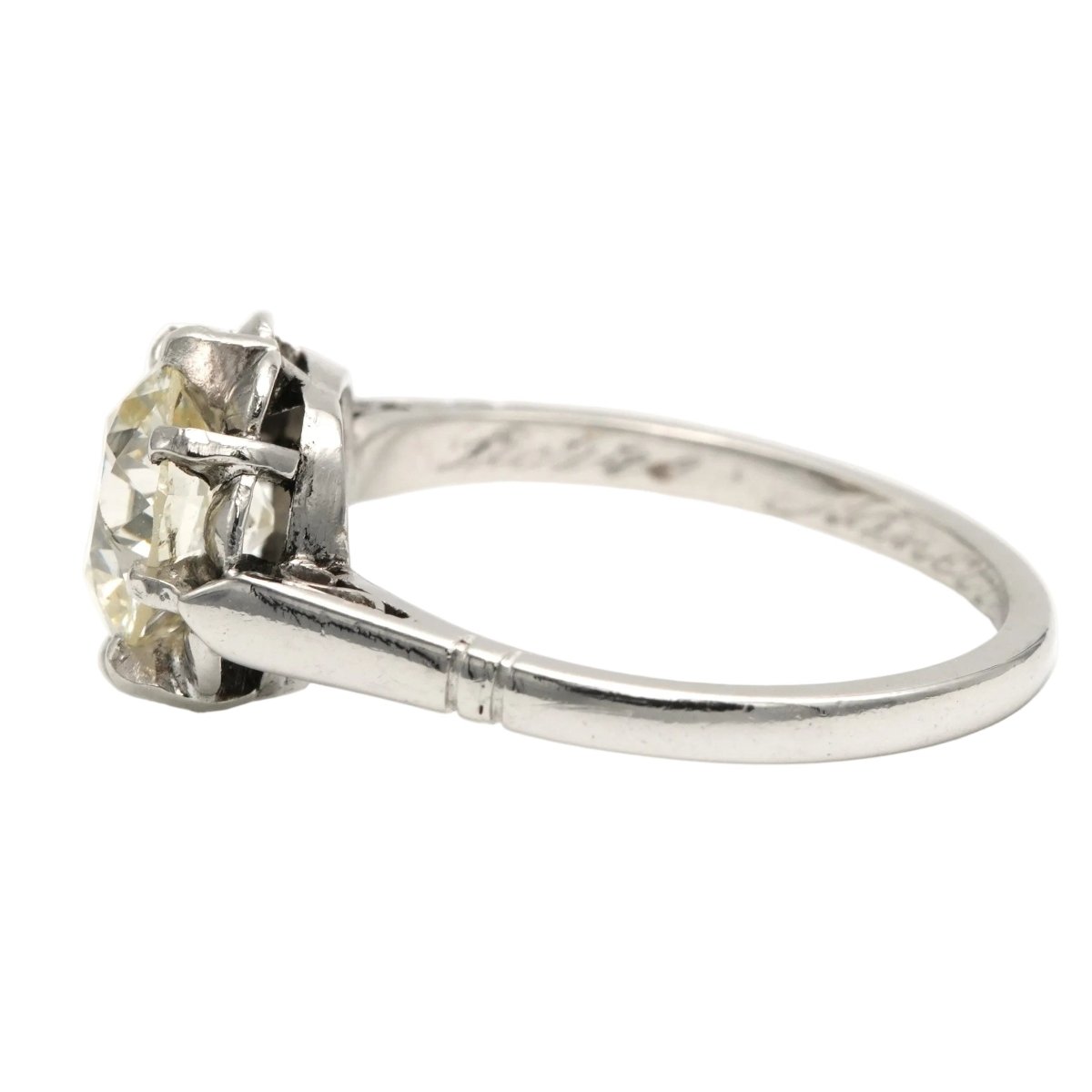 Bague Solitaire en or blanc et diamant - Castafiore