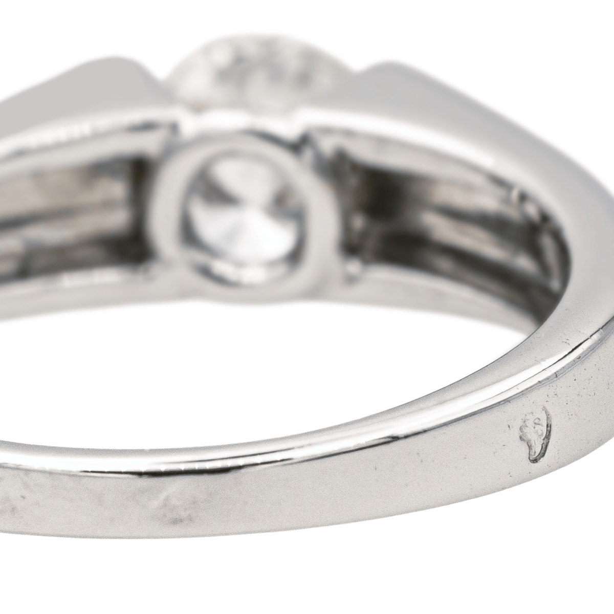 Bague Solitaire en or blanc et diamant - Castafiore