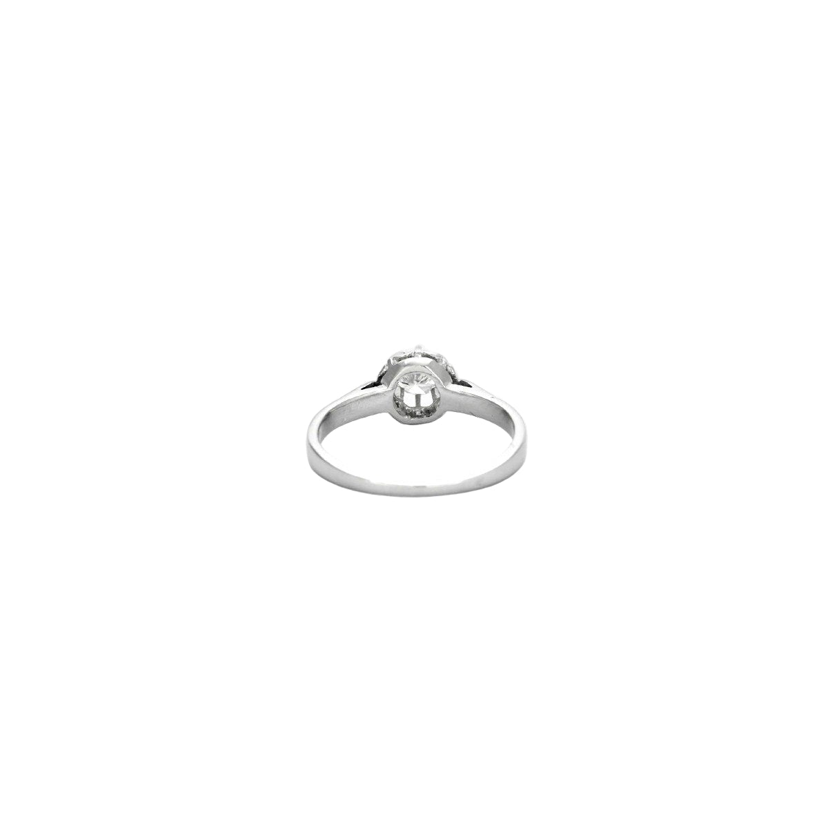 Bague Solitaire en or blanc et diamant - Castafiore