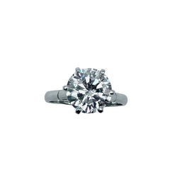 Bague Solitaire en or blanc et diamant - Castafiore