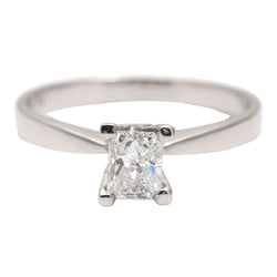 Bague Solitaire en or blanc et diamant - Castafiore